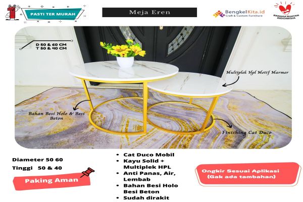 Meja Tamu Minimalis Set Eren