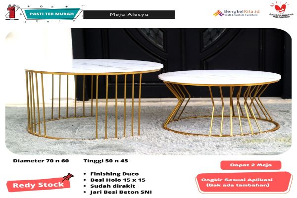 Meja Tamu Minimalis Set Alesya